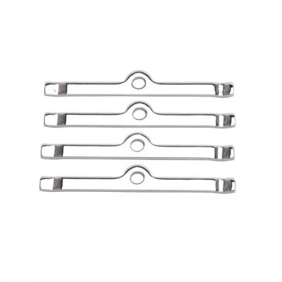 Edelbrock 4404 Chrome Hold Downs 4Pk