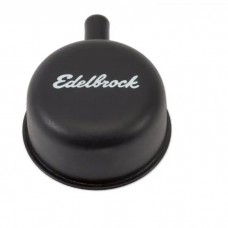 Edelbrock 4413 Round Cap W/Nipple Black
