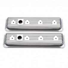 Edelbrock 4446 Valve Cover; Signature Series; Small Block Chevrolet; 262-400; 1987-1995; Center