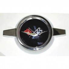 El Camino Wheel Spinner Set, Black With Crossed-Flags, 1959-1960