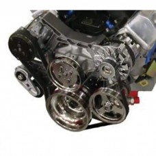 El Camino Vintage Air Front Runner Serpentine System, SmallBlock, Without Power Steering, Chrome Pulleys & Bare Brackets