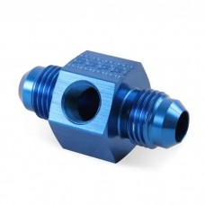-6AN Inline Fuel Gauge Adapter -6AN Male to 1/4" NPT 1/8" NPT in Hex