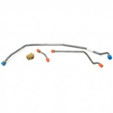 El Camino Engine Line, Fuel Pump To Carburetor, 454 c.i. With Four Barrel And Short Water Pump, OE Steel, 1970