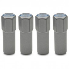 Engine Valve Cover Mini Nuts; Steel; Gray; Bowtie Logo; Studs Included; 4pc