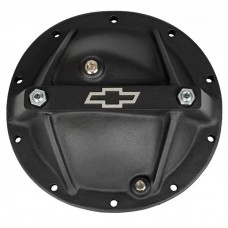 Differential Cover; Bowtie Emblem Model; GM 10 Bolt 8.2/8.5; Alum; Black Crinkle