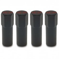 Engine Valve Cover Mini Nuts; Steel; Black; Bowtie Logo; Studs Included;