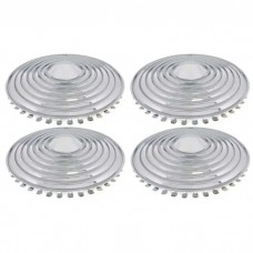 Wheel Cover Set, Starburst, Chrome, For 15" Steel Wheels