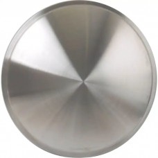 Wheel Cover Set Of Two, Full 'Moon' Style, Brushed AluminumLook Stainless, For 16" Steel Wheels