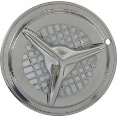 Wheel Cover Set, 1956 Oldsmobile 'Fiesta' Style, Chrome, For 13'' Steel Wheels