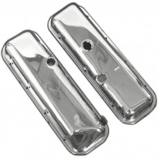 1967-1968 Corvette Valve Covers 427ci Chrome With Power Brakes