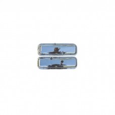 1968-1969 Corvette Valve Covers Chrome With 427ci