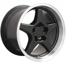 1988-1996 Corvette 17X11 ZR1 Style Deep Dish Wheel Black
