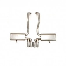 1997-2004 Corvette Tri-Flo Route 66  Exhaust System With Round Tips