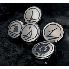 American Car Craft Fluid Cap Covers With Carbon Fiber| 25-11241 Corvette 2005-2013