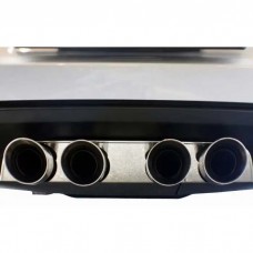 American Car Craft Polished Stainless Steel Exhaust Filler Panel, For Corsa Exhaust With 4" Quad Tips| 042013 Corvette 2005-2013