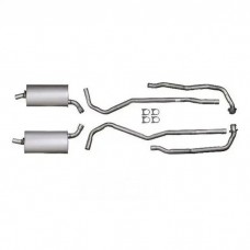 1968 Corvette Exhaust System Small Block 300hp Aluminized 2-1/2" With Manual Transmission