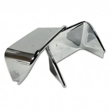 1970-1973 Corvette Exhaust Bezels Stainless Steel