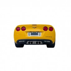 2005-2013 Corvette American Car Craft Polished Stainless Steel Billet Style Stock Exhaust Filler Panel