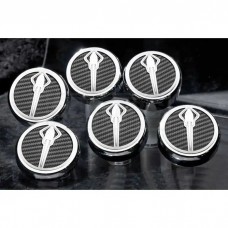 American Car Craft Fluid Cap Cover Set, Manual, Stingray Emblem, Carbon Fiber| 25-14114 Corvette 2014-2018