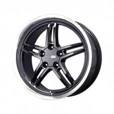 Corvette Cray Scorpion 19x10.5 Gloss Black With Mirror Cut Lip, 1-Piece Wheel, 1997-2013