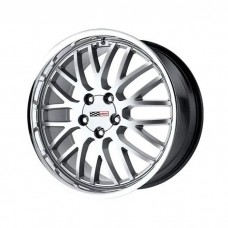 Corvette Cray Manta 19x10.5 Hyper Silver With Mirror Cut Lip, 1-Piece Wheel, 1997-2013