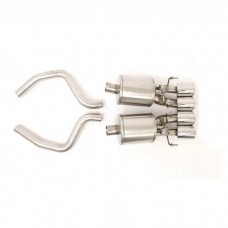 2005-2008 Corvette B&B Exhaust System With Quad Round Tips Fusion For Cars With NPP