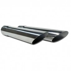 2" Tailpipe Extensions, Stainless Steel, Show, 1963-1967