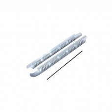 Side Exhaust Cover Kit, Alum,w/Rocker Moldings, 65-67
