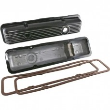 Valve Covers, Aluminum, Black, Show Quality, 1969-82