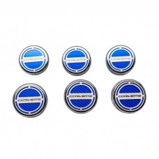 American Car Craft Fluid Cap Cover Set, Automatic, Corvette Lettering, Carbon Fiber| 25-14111 Corvette 2014-2018