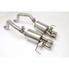 2014-2018 Corvette 3'' Fusion Stainless Exhaust, 4'' Round Quad Tips, Billy Boat, C7 Without NPP Exhaust