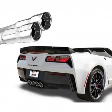2015-2018 Borla Exhaust Corvette Systems With NPP, Borla ATAK Rear Section Exhaust, 4 Rolled Angle Cut Round Tips
