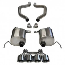 2015-2018 Corvette (Z06) Corsa Performance Exhaust System, Sport, 2.75'' Axle-Back, Quad 4.5'' Polished Pro-Series Tips