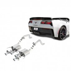 2014-2016 Corvette Borla ATAK Rear Section Exhaust 4 4.25' Angle Cut Round Intercooled Tips