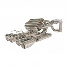 Pypes Polished Stainless Steel Axle-Back Polished Quad-Tip Exhaust System For 2005-2013 Corvettes, Violator Mufflers