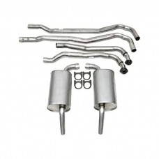 1974-1979 Corvette L-82 True Dual Exhaust Kit, 2-1/2", Auto Trans