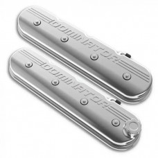 Holley Aluminum Tall LS Valve Covers, "Dominator" Polished | 241-119 1997-2013