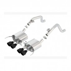 2014-2018 Borla Corvette Stingray Axel Back Exhaust Systems Wo/NPP ATAK, Black Tips