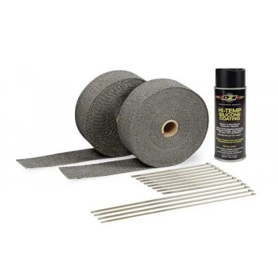 Automotive Exhaust & Header Wrap Kit - Black