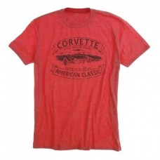 Corvette "Torque Is King" Tee, Heather Red