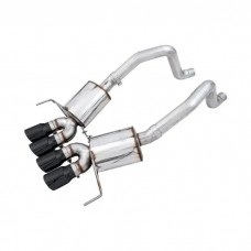 2017-2019 Corvette AWE Touring Edition Axleback Exhaust for C7 Corvette without AFM Valves - Z06 / ZR1 / Z51 Manual -- Diamond Black Tips