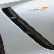 2014-2019 Corvette Concept7 Carbon Fiber Front Fender Gills