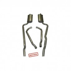 1964-1965 Corvette Exhaust Kit Aluminized 2.5" Off Road Small Block