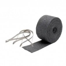 Pipe Wrap & Locking Ties Kit - Black - 2 in x 25 ft