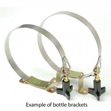 Quick-Clamp Stainless Steel Bottle Bracket Set