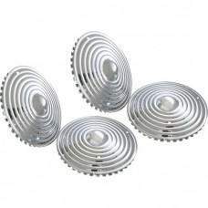 Wheel Cover Set, Starburst, Chrome, For 15" Steel Wheels