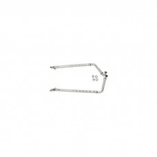 Side Exhaust Mufflers, Small Blk, Aluminized 2",1965-67