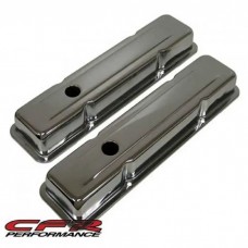 1967-1986 Short Small Block Chrome  Valve Covers with Baffles