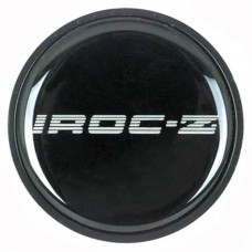 Camaro Wheel Center Emblem, IROC-Z, Silver, 1985-1987