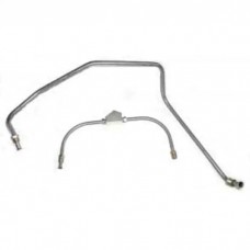 1970-72 Camaro Fuel Line Set, Fuel Pump Line To Carburetor, 350ci/300hp, Zinc Coated Steel, 3 Piece